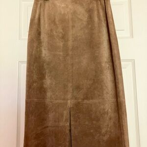 Alfani suede leather skirt, size 2